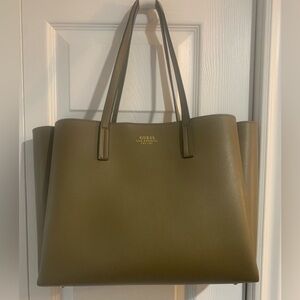 GUESS Olive Tote with Gold Logo